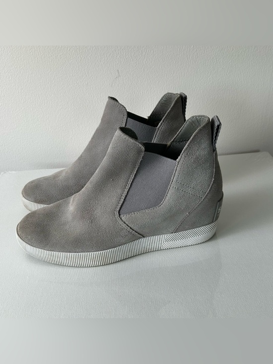 Sorel Shoes - Sorel Out N About Boots Womens Size 9 US Gray Ankle Suede Leather Slip On NL4911